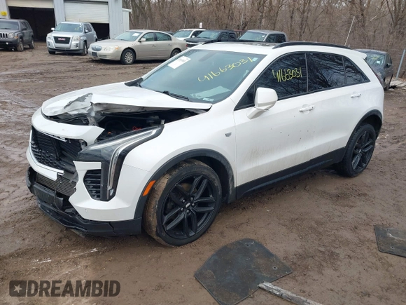 2019 Cadillac XT4 AWD Sport with VIN 1GYFZFR44KF146971, listed as a IAAI auction lot 41663031 with 129,248 mi miles and . Bid and sale history available at DreamBid. Image 2.