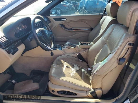 2001 BMW 3 Series 330Ci with VIN WBABS53481JU85155, listed as a Copart auction lot 44181575 with 149,606 mi miles and Salvage Title. Bid and sale history available at carsss.com. Image 7.
