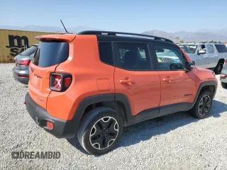 2016 Jeep Renegade Trailhawk with VIN ZACCJBCT9GPD54583, listed as a Copart auction lot 60826395 with 178,307 mi miles and Salvage title. Bid and sale history available at DreamBid. Image 3.