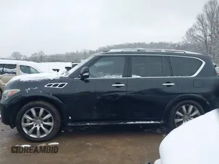 2011 Infiniti QX56 7-passenger with VIN JN8AZ2NF5B9504016, listed as a IAAI auction lot 41617136 with 210,584 mi miles and . Bid and sale history available at DreamBid. Image 14.