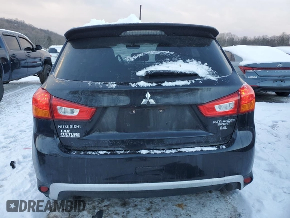 2016 Mitsubishi Outlander Sport 2.4 SE with VIN JA4AP3AWXGZ034970, listed as a Copart auction lot 88317305 with 88,330 mi miles and Salvage Title. Bid and sale history available at carsss.com. Image 6.