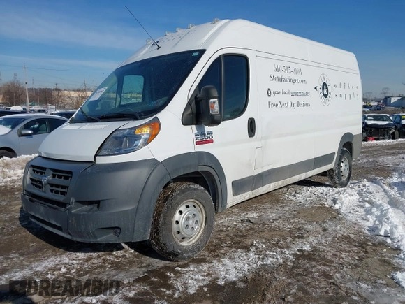 2017 Ram ProMaster Cargo with VIN 3C6TRVDG5HE532880, listed as a IAAI auction lot 41386942 with 129,348 mi miles and . Bid and sale history available at carsss.com. Image 16.