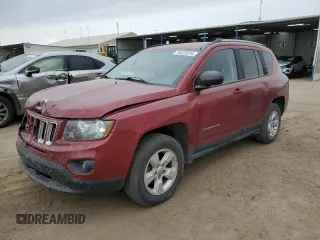 2016 Jeep Compass Sport with VIN 1C4NJCBB5GD548761, listed as a Copart auction lot 76425324 with 101,313 mi miles and Salvage title. Bid and sale history available at DreamBid. Image 1.