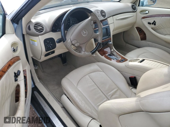 2008 Mercedes-Benz CLK 350 with VIN WDBTK56F08T094129, listed as a Copart auction lot 78360414 with 59,787 mi miles and Salvage Title. Bid and sale history available at DreamBid. Image 8.