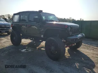 2021 Jeep Wrangler Unlimited Sport S with VIN 1C4HJXDG1MW819912, listed as a Copart auction lot 62340915 with 46,243 mi miles and Salvage title. Bid and sale history available at DreamBid. Image 4.