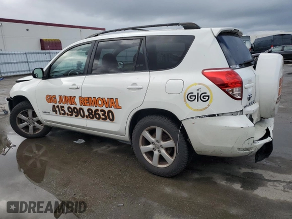 2007 Toyota RAV4 Limited with VIN JTMZK31VX75008441, listed as a Copart auction lot 44715115 with 156,103 mi miles and Salvage Title. Bid and sale history available at carsss.com. Image 2.