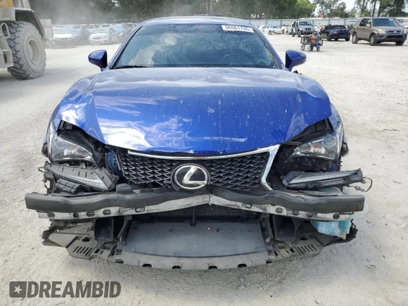 2016 Lexus RC 300 F Sport with VIN JTHSM5BCXG5002318, listed as a Copart auction lot 56561735 with 127,717 mi miles and Salvage title. Bid and sale history available at DreamBid. Image 5.