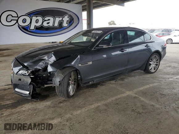 2018 Jaguar XF with VIN SAJBK4EV4JCY55834, listed as a Copart auction lot 54542515 with 50,170 mi miles and Salvage title. Bid and sale history available at DreamBid. Image 1.