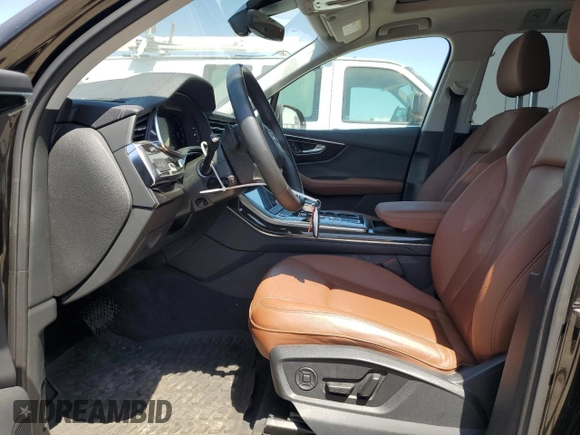 2023 Audi Q7 Premium Plus with VIN WA1LCBF74PD015442, listed as a Copart auction lot 57812485 with 25,117 mi miles and Salvage title. Bid and sale history available at DreamBid. Image 7.