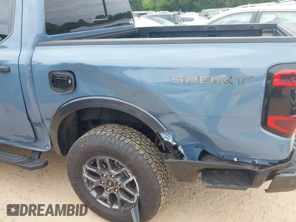2024 Ford Ranger XLT z VIN 1FTER4GH6RLE43313, wystawiony jako IAAI lot #42315477 z przebiegiem 7 175 mil mil oraz . Historia ofert i sprzedaży dostępna na DreamBid. Obrazek 6.