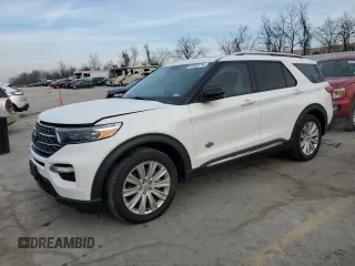 2022 Ford Explorer King Ranch with VIN 1FM5K7LC1NGA03532, listed as a Copart auction lot 84902714 with 43,030 mi miles and Salvage Title. Bid and sale history available at carsss.com. Image 1.