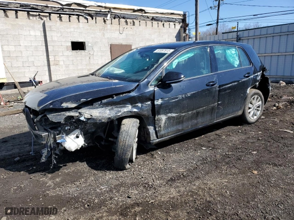 2019 Volkswagen Golf S with VIN 3VWG57AU6KM019756, listed as a Copart auction lot 52097815 with 94,978 mi miles and Salvage Title. Bid and sale history available at carsss.com. Image 1.