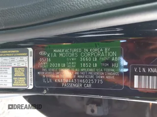 2017 Kia Rio LX with VIN KNADM4A31H6025775, listed as a IAAI auction lot 42034972 with 124,667 mi miles. Bid and sale history available at carsss.com. Image 9.