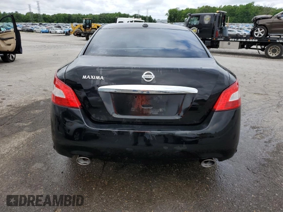 2011 Nissan Maxima SV with VIN 1N4AA5AP5BC849882, listed as a Copart auction lot 54858995 with 157,603 mi miles and Salvage title. Bid and sale history available at DreamBid. Image 6.