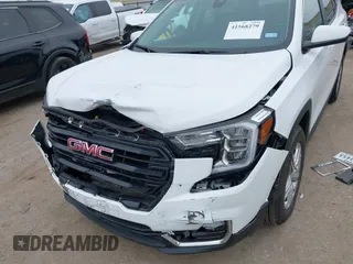 2024 GMC Terrain SLE with VIN 3GKALMEG3RL382747, listed as a IAAI auction lot 41568279 with 9,222 mi miles. Bid and sale history available at carsss.com. Image 6.