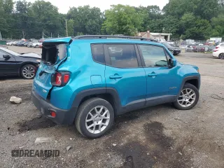 2020 Jeep Renegade Latitude z VIN ZACNJBBB7LPL19906, wystawiony jako Copart lot #60719085 z przebiegiem 61 629 mil mil oraz Szkoda całkowita • Salvage title. Historia ofert i sprzedaży dostępna na DreamBid. Obrazek 3.
