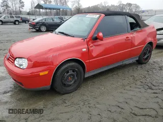 2001 Volkswagen Cabrio GLS with VIN 3VWCC21V71M801868, listed as a Copart auction lot 84403074 with 157,273 mi miles and Salvage Title. Bid and sale history available at DreamBid. Image 1.