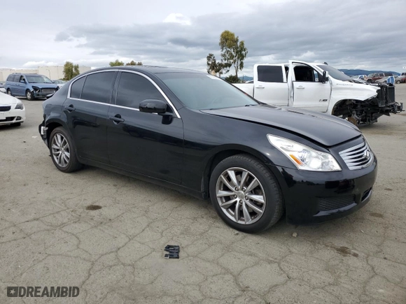 2007 Infiniti G35 Sedan Sport with VIN JNKBV61E77M726852, listed as a Copart auction lot 47409805 with 107,188 mi miles and Salvage Title. Bid and sale history available at carsss.com. Image 4.