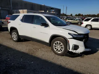 2022 Chevrolet Traverse LS with VIN 1GNEVFKW2NJ154441, listed as a Copart auction lot 78128824 with 37,215 mi miles and Salvage Title. Bid and sale history available at carsss.com. Image 4.