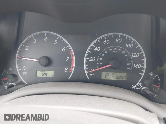 2010 Toyota Corolla with VIN 2T1BU4EEXAC379685, listed as a IAAI auction lot 41977194 with 158,850 mi miles and . Bid and sale history available at DreamBid. Image 7.