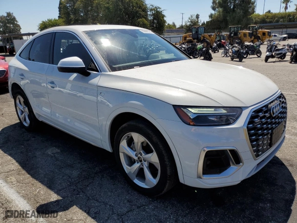 2023 Audi Q5 Sportback S line Premium Plus with VIN WA15AAFY2P2145930, listed as a Copart auction lot 69888324 with 15,821 mi miles and Salvage Title. Bid and sale history available at carsss.com. Image 4.