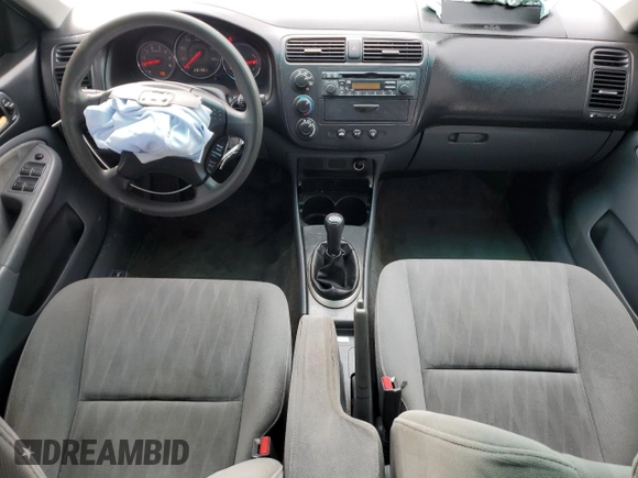 2003 Honda Civic EX with VIN 2HGES25753H588044, listed as a Copart auction lot 49589215 with 231,351 mi miles and Salvage Title. Bid and sale history available at DreamBid. Image 8.