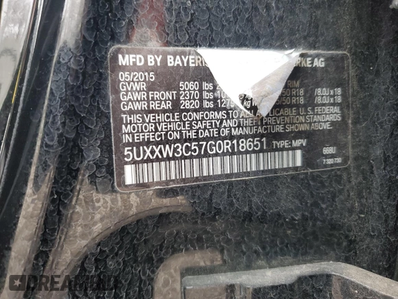 2016 BMW X4 xDrive28i with VIN 5UXXW3C57G0R18651, listed as a Copart auction lot 42008404 with 100,422 mi miles. Bid and sale history available at carsss.com. Image 14.