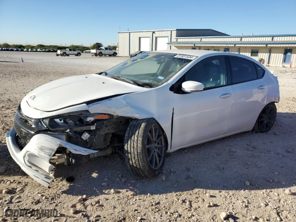 2013 Dodge Dart GT with VIN 1C3CDFCB8DD326679, listed as a Copart auction lot 81931534 with 104,720 mi miles and Salvage Title. Bid and sale history available at carsss.com. Image 1.