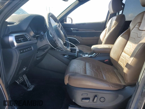 2021 Kia Telluride SX with VIN 5XYP5DHC4MG186986, listed as a Copart auction lot 47409435 with 10,887 mi miles and Salvage title. Bid and sale history available at DreamBid. Image 7.