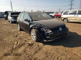 2017 Volkswagen Golf SportWagen S with VIN 3VWC17AU0HM536537, listed as a Copart auction lot 71959704 with 48,502 mi miles and Salvage Title. Bid and sale history available at carsss.com. Image 10.