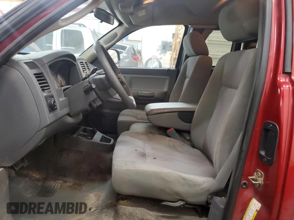 2006 Dodge Dakota SLT with VIN 1D7HW42N56S609685, listed as a Copart auction lot 43052435 with 222,136 mi miles and Non Repairable. Bid and sale history available at carsss.com. Image 7.