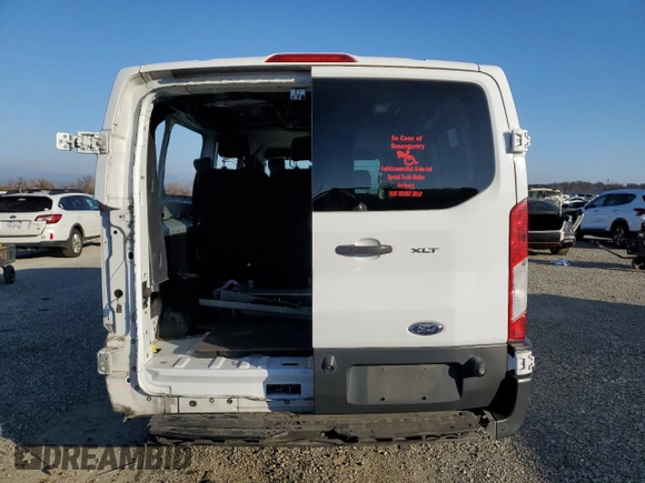 2017 Ford Transit XL with VIN 1FBZX2YM3HKA57609, listed as a Copart auction lot 42268755 with 187,823 mi miles and Salvage Title. Bid and sale history available at DreamBid. Image 6.