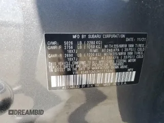 2022 Subaru Outback Limited XT with VIN 4S4BTGND3N3171444, listed as a Copart auction lot 51119315 with Not provided miles and Salvage title. Bid and sale history available at DreamBid. Image 13.