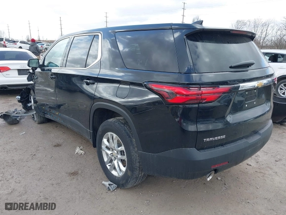 2023 Chevrolet Traverse LS with VIN 1GNERFKW4PJ226330, listed as a IAAI auction lot 41719795 with 42,334 mi miles. Bid and sale history available at carsss.com. Image 3.