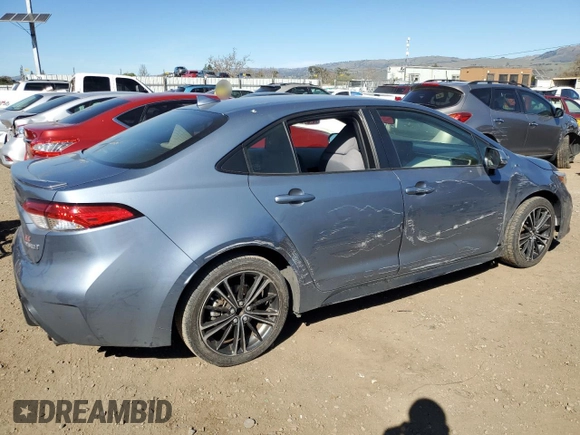 2023 Toyota Corolla Hybrid LE with VIN JTDBCMFE7P3013461, listed as a Copart auction lot 46107765 with 90,344 mi miles and Salvage Title. Bid and sale history available at carsss.com. Image 3.