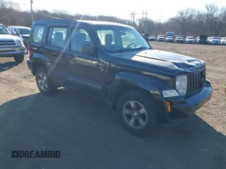 2008 Jeep Liberty Sport with VIN 1J8GN28K38W256670, listed as a IAAI auction lot 41688609 with 147,343 mi miles. Bid and sale history available at carsss.com. Image 1.