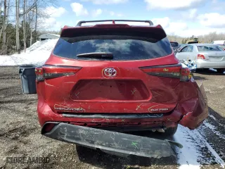 2022 Toyota Highlander XLE with VIN 5TDGZRBH8NS582154, listed as a Copart auction lot 49425765 with 89,394 mi miles and Salvage Title. Bid and sale history available at carsss.com. Image 6.