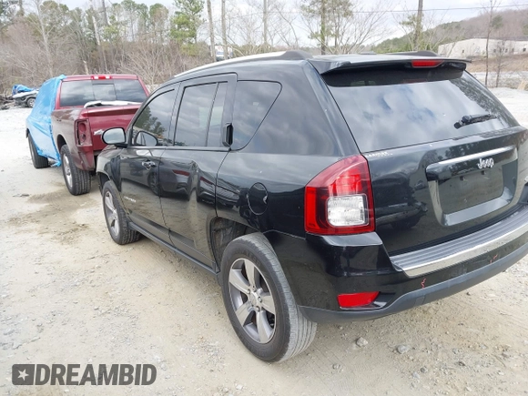 2016 Jeep Compass High Altitude Edition with VIN 1C4NJCEA8GD789233, listed as a IAAI auction lot 41650145 with 107,352 mi miles. Bid and sale history available at carsss.com. Image 3.