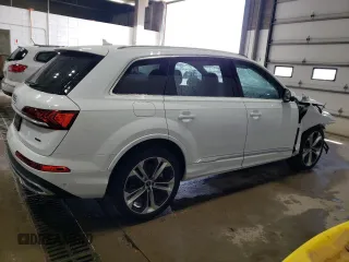 2023 Audi Q7 Premium Plus with VIN WA1LXBF71PD016522, listed as a Copart auction lot 55307155 with 24,025 mi miles and Salvage title. Bid and sale history available at DreamBid. Image 3.