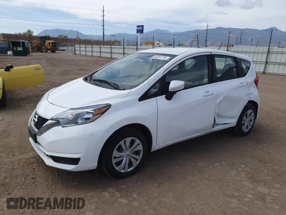 2017 Nissan Note S Plus z VIN 3N1CE2CP7HL372214, wystawiony jako Copart lot #54261775 z przebiegiem 76 593 mil mil oraz Szkoda całkowita • Salvage title. Historia ofert i sprzedaży dostępna na DreamBid. Obrazek 1.
