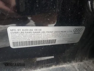 2008 Audi A6 z VIN WAUDV74F68N154086, wystawiony jako Copart lot #42341265 z przebiegiem Nie podano mil oraz Szkoda całkowita • Salvage title. Historia ofert i sprzedaży dostępna na DreamBid. Obrazek 12.