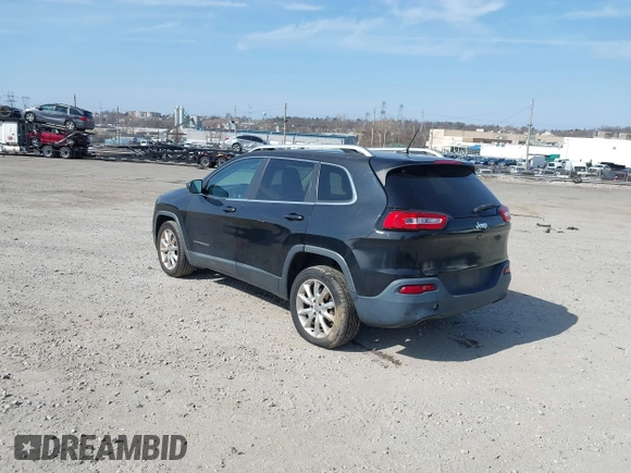 2014 Jeep Cherokee Limited with VIN 1C4PJLDB3EW279196, listed as a IAAI auction lot 41800887 with 114,542 mi miles. Bid and sale history available at carsss.com. Image 3.