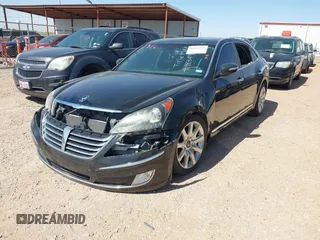 2013 Hyundai Equus Signature with VIN KMHGH4JH0DU059580, listed as a IAAI auction lot 41993494 with 89,403 mi miles and . Bid and sale history available at DreamBid. Image 2.