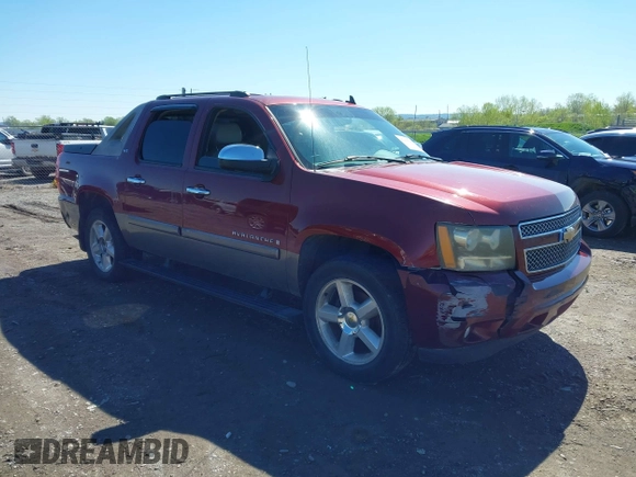 2008 Chevrolet Avalanche LTZ with VIN 3GNFK12Y98G122402, listed as a IAAI auction lot 42197039 with 172,237 mi miles and . Bid and sale history available at DreamBid. Image 1.