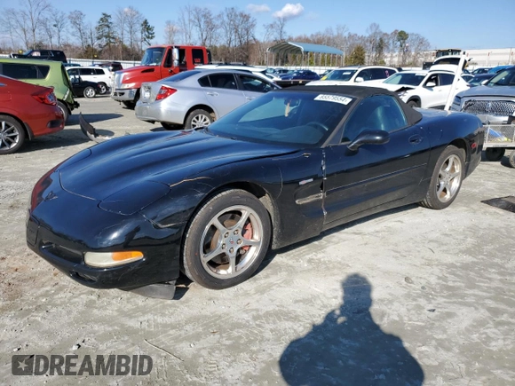 2001 Chevrolet Corvette with VIN 1G1YY32G015125214, listed as a Copart auction lot 85579554 with 143,839 mi miles and Salvage Title. Bid and sale history available at carsss.com. Image 1.