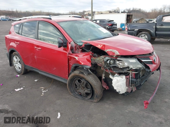 2015 Toyota RAV4 LE with VIN JTMBFREV0FD125632, listed as a IAAI auction lot 41886454 with 164,409 mi miles. Bid and sale history available at carsss.com. Image 1.
