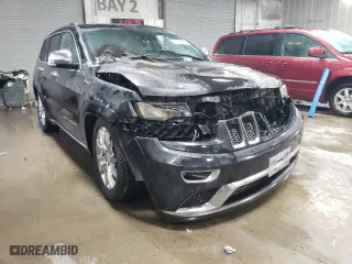 2014 Jeep Grand Cherokee Summit with VIN 1C4RJFJG7EC308856, listed as a Copart auction lot 45521845 with 0 mi miles and Salvage Title. Bid and sale history available at carsss.com. Image 4.