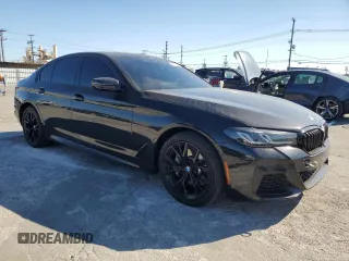 2021 BMW 5 Series 530e with VIN WBA13AG04MCF47235, listed as a Copart auction lot 69120474 with 74,779 mi miles and Salvage Title. Bid and sale history available at carsss.com. Image 4.