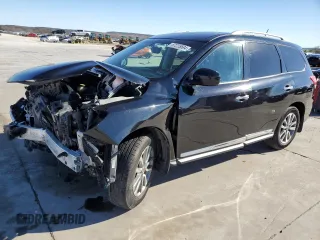 2014 Nissan Pathfinder S with VIN 5N1AR2MM0EC600263, listed as a Copart auction lot 87225684 with 149,848 mi miles and Salvage Title. Bid and sale history available at carsss.com. Image 1.