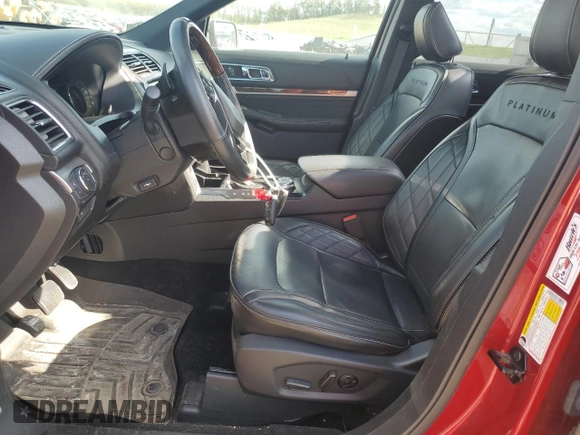 2019 Ford Explorer Platinum z VIN 1FM5K8HT6KGA95344, wystawiony jako Copart lot #55697795 z przebiegiem 64 948 mil mil oraz Czysty tytuł • Clean title. Historia ofert i sprzedaży dostępna na DreamBid. Obrazek 7.